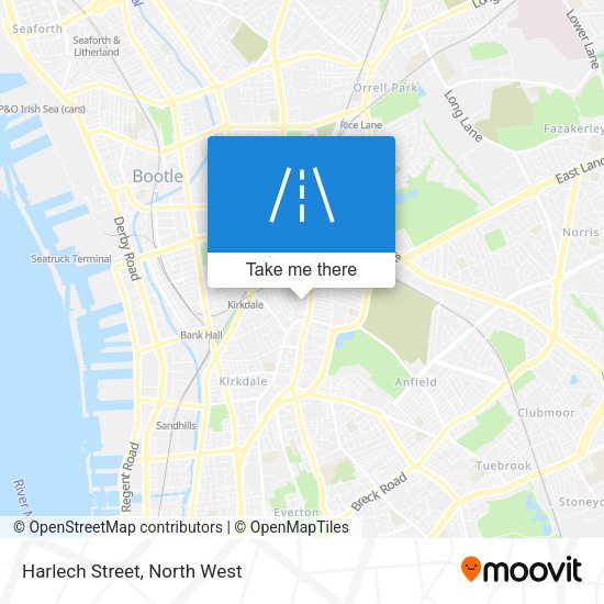 Harlech Street map