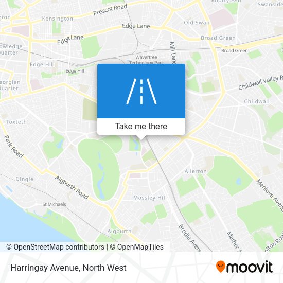 Harringay Avenue map