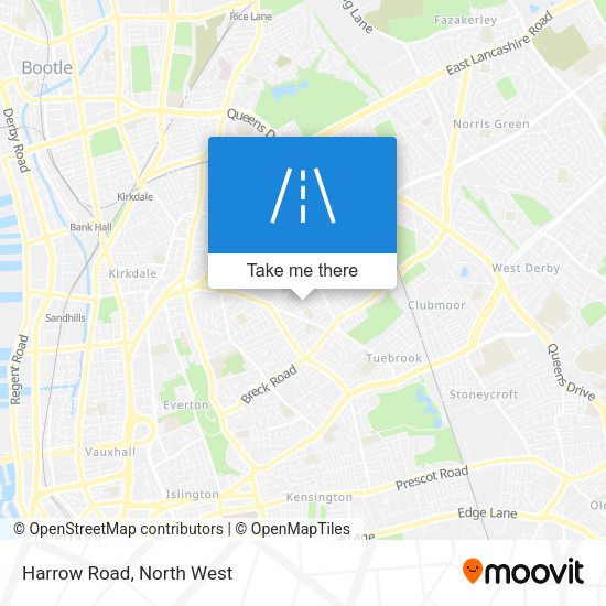 Harrow Road map