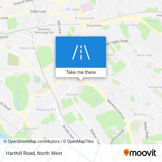Harthill Road map
