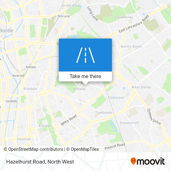 Hazelhurst Road map
