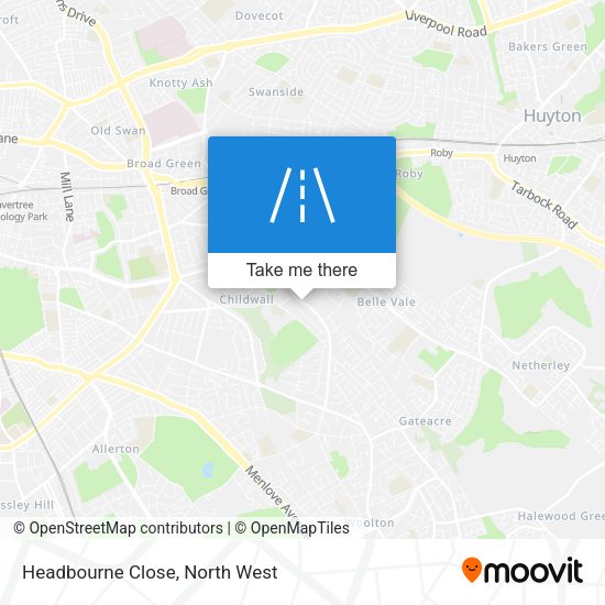 Headbourne Close map