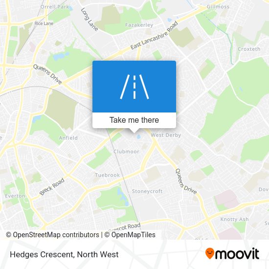 Hedges Crescent map