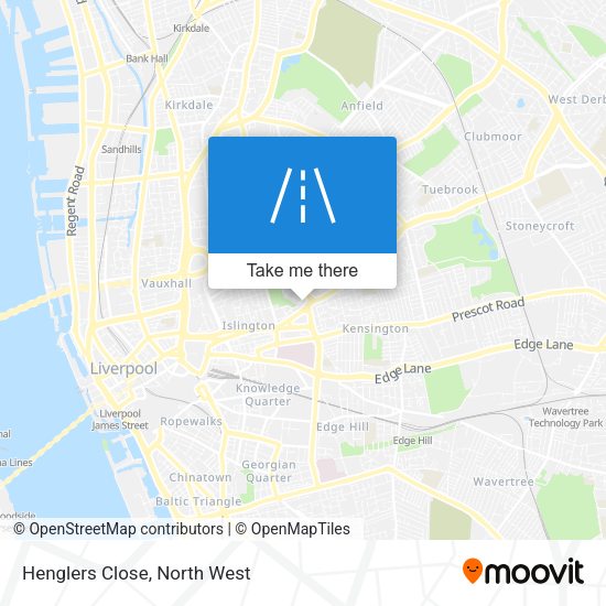 Henglers Close map