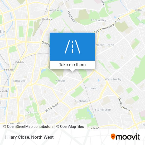 Hilary Close map
