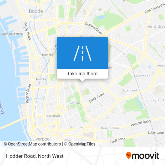 Hodder Road map