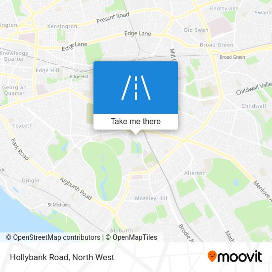 Hollybank Road map