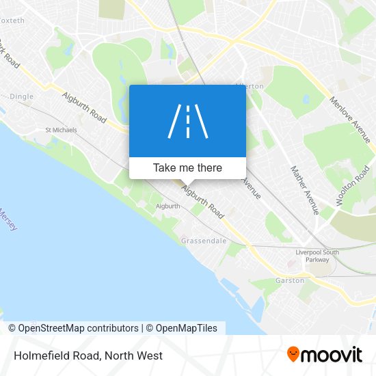 Holmefield Road map