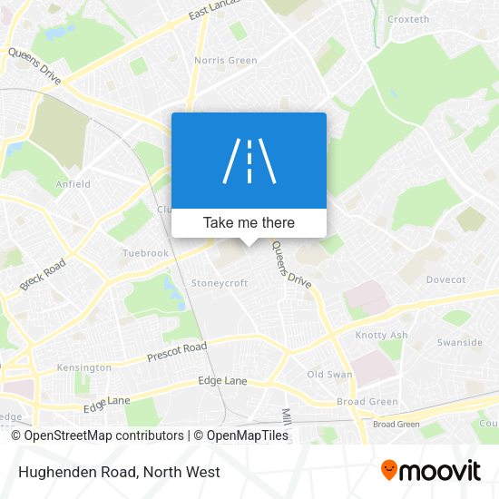 Hughenden Road map