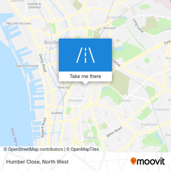 Humber Close map