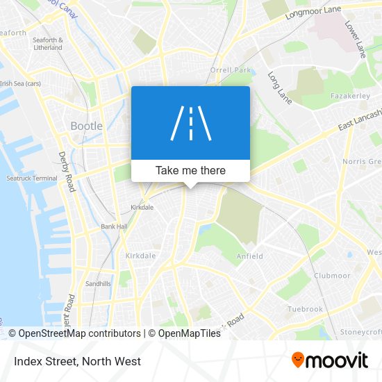 Index Street map
