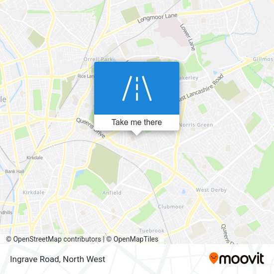 Ingrave Road map