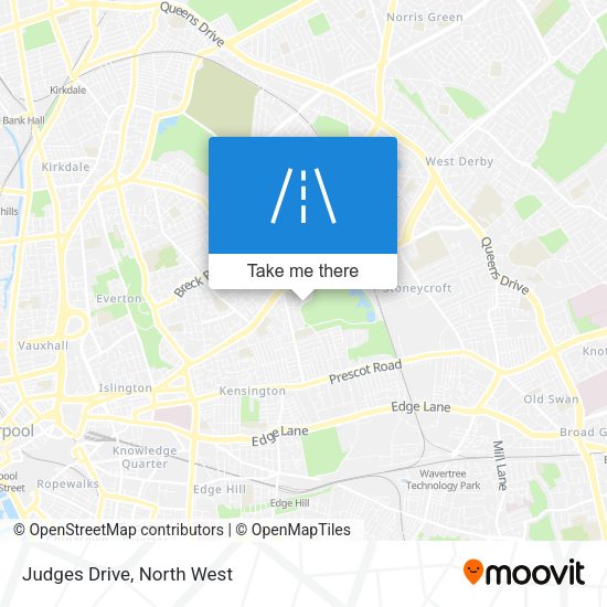 Judges Drive map