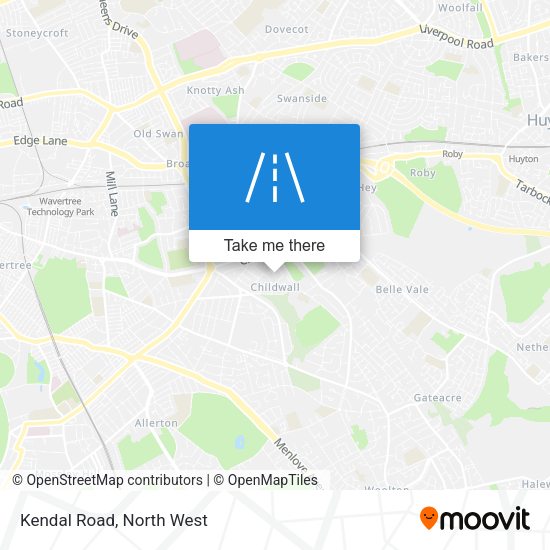Kendal Road map