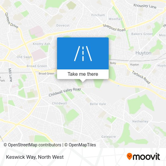 Keswick Way map