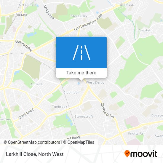Larkhill Close map