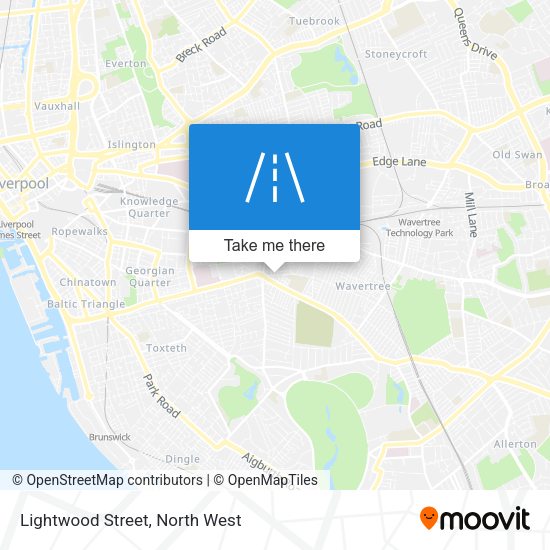Lightwood Street map
