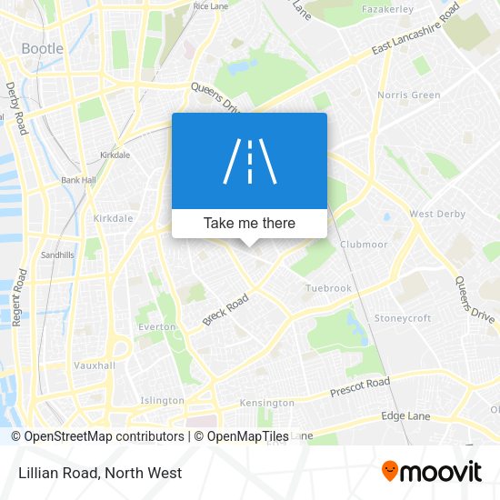 Lillian Road map