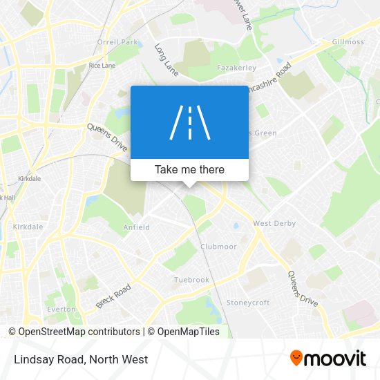 Lindsay Road map