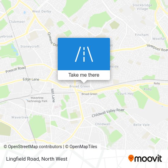 Lingfield Road map
