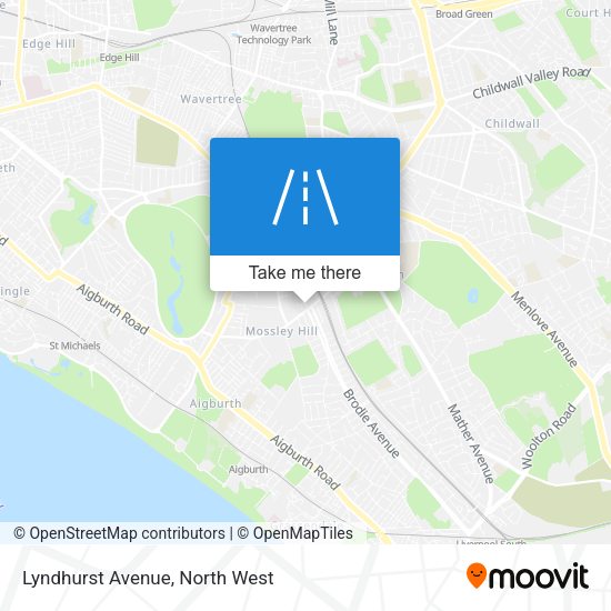 Lyndhurst Avenue map