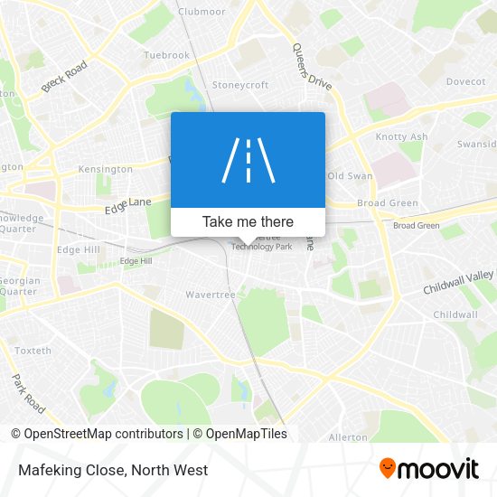 Mafeking Close map