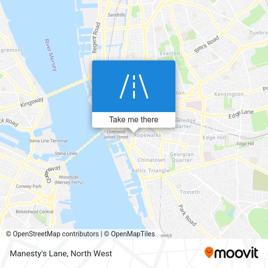 Manesty's Lane map