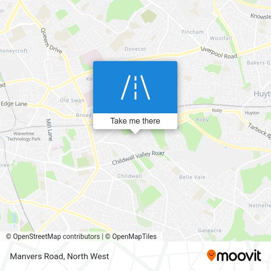 Manvers Road map