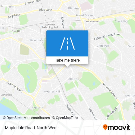 Mapledale Road map