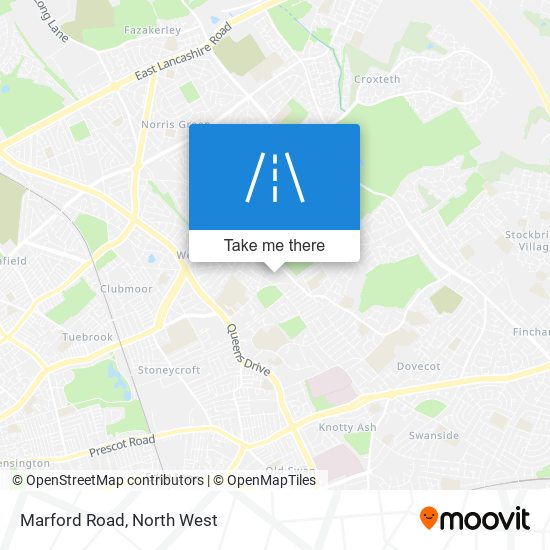 Marford Road map