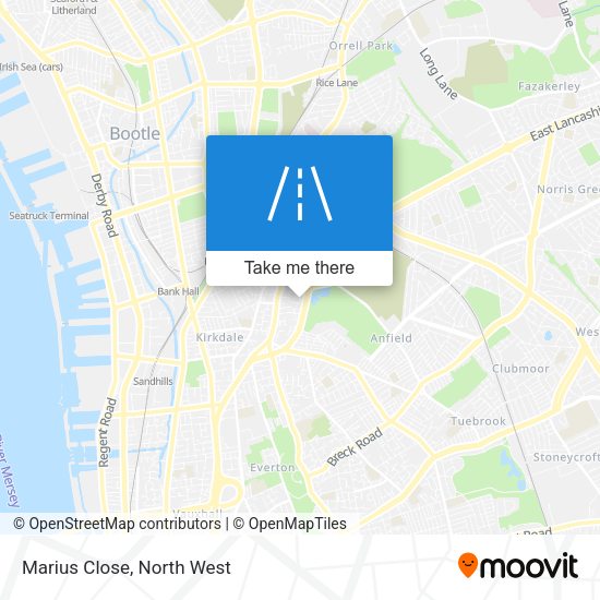 Marius Close map