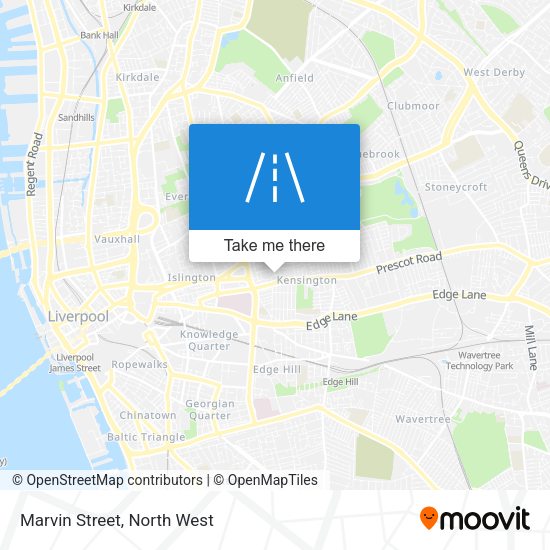 Marvin Street map