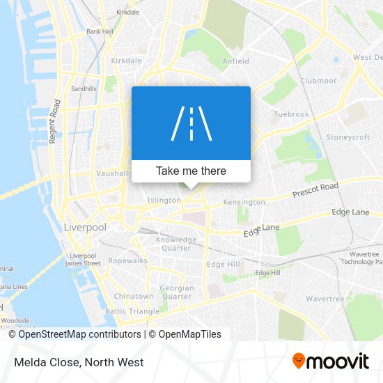 Melda Close map