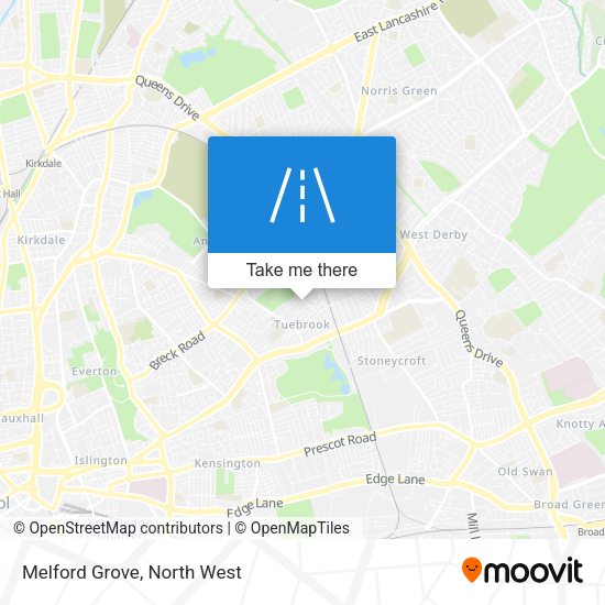 Melford Grove map