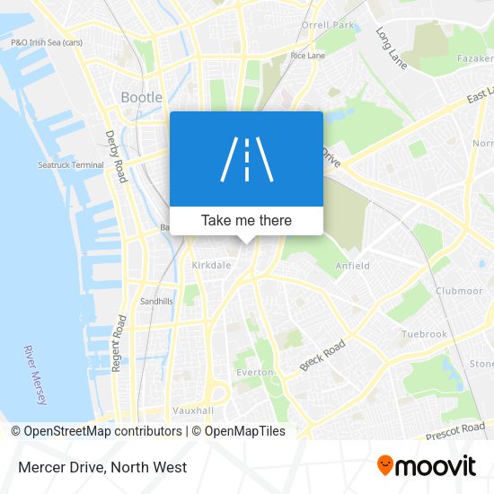 Mercer Drive map