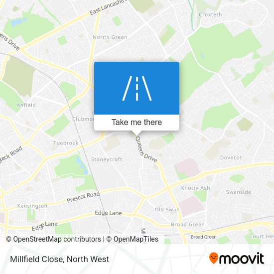 Millfield Close map
