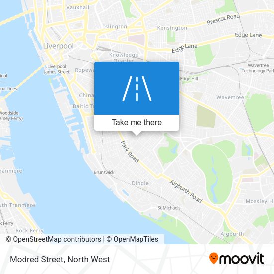 Modred Street map