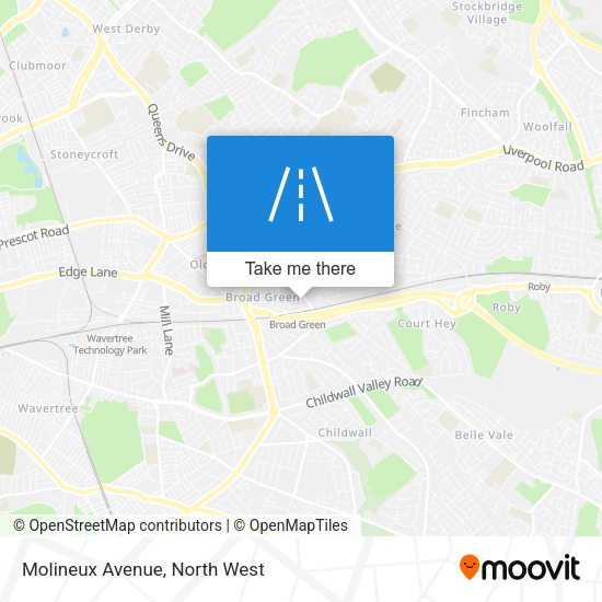 Molineux Avenue map