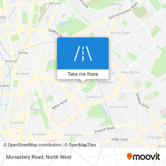 Monastery Road map