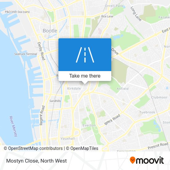 Mostyn Close map