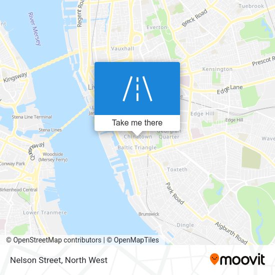 Nelson Street map