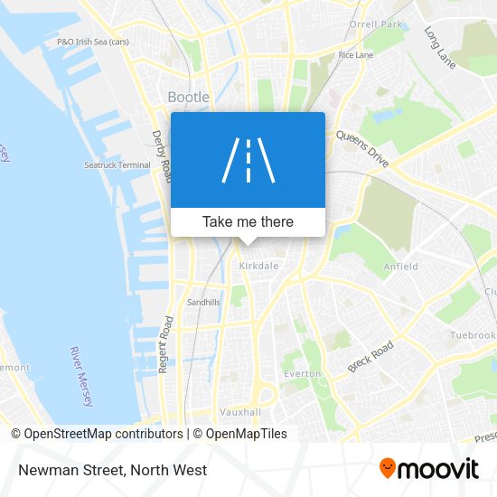 Newman Street map