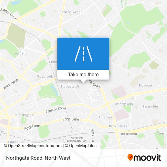 Northgate Road map