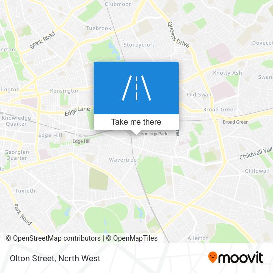 Olton Street map