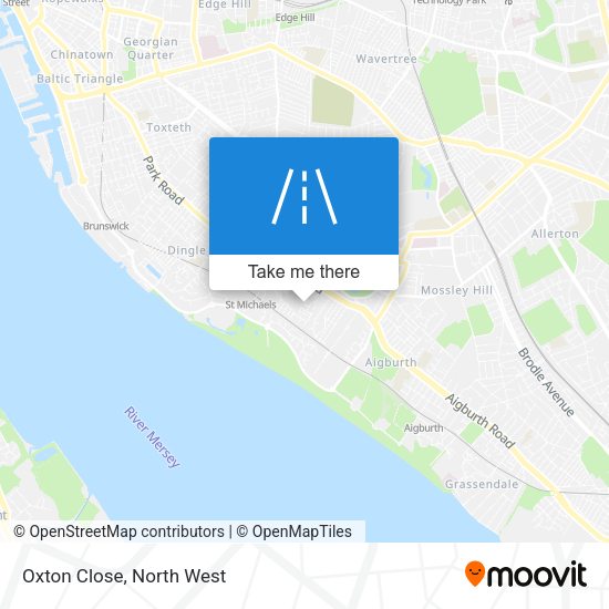 Oxton Close map
