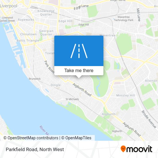 Parkfield Road map