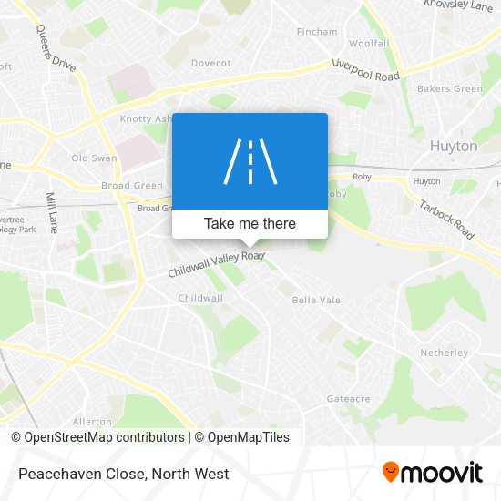 Peacehaven Close map