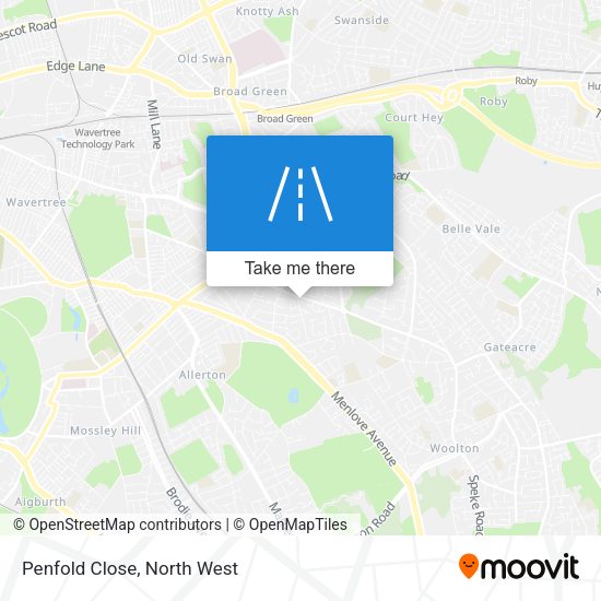 Penfold Close map