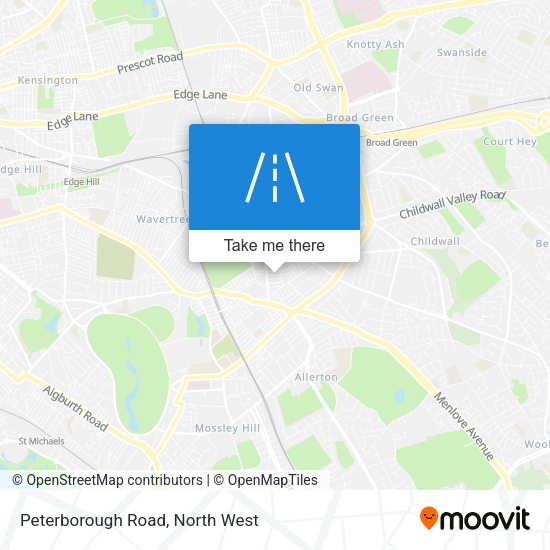 Peterborough Road map