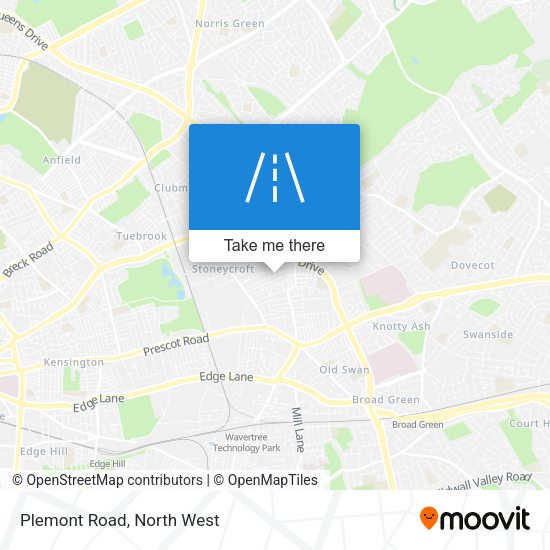 Plemont Road map